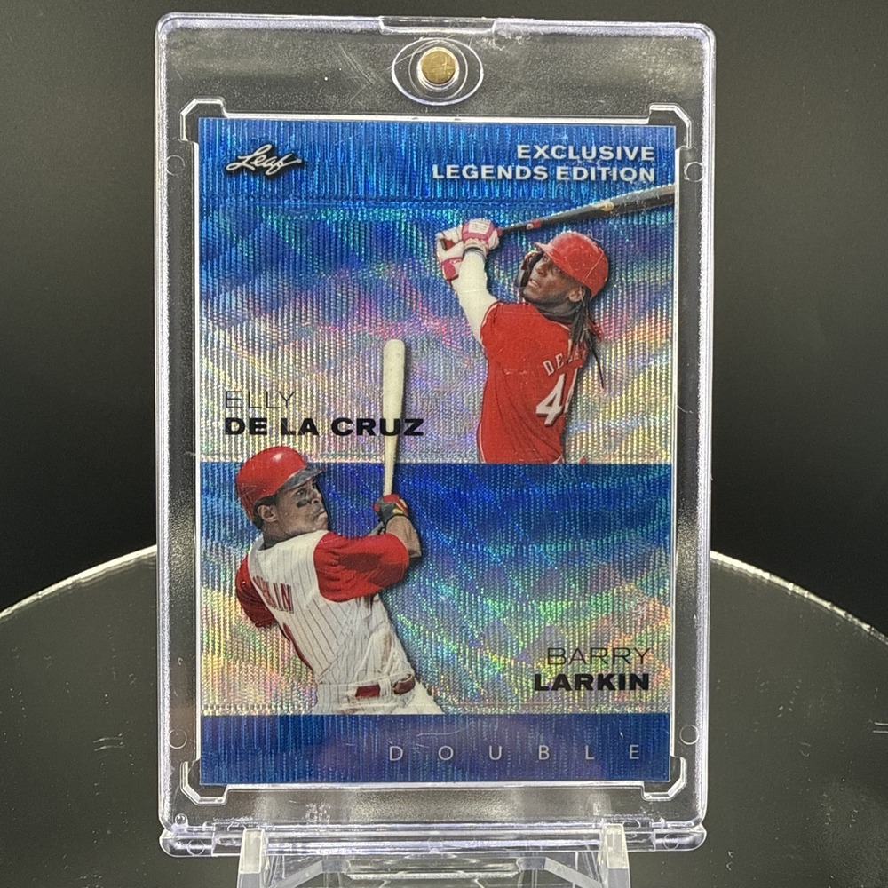 Leaf Exclusive Legends Edition 2024 Blue Wave ELE-11 De La Cruz/Larkin 1/20 SSP